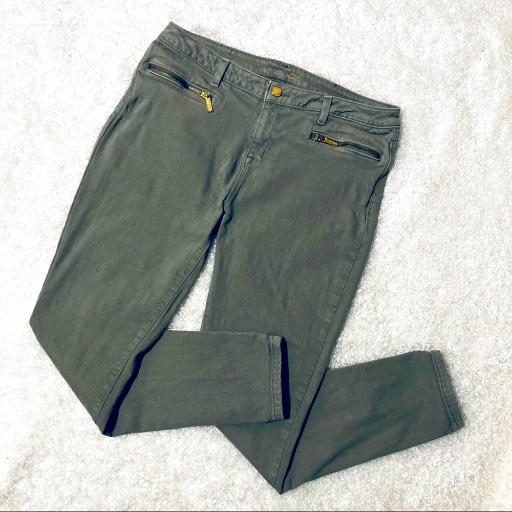 Y2K Michael Kors Gold Accent Zip Pocket Jeans